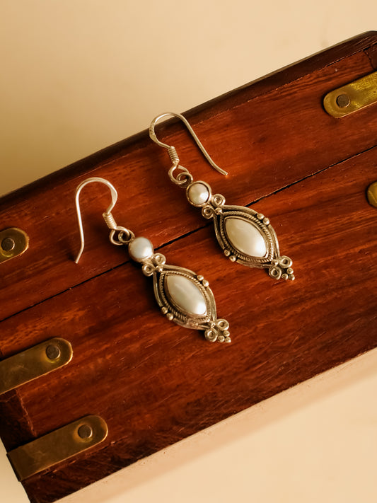 The Adhara — 925 sterling silver earrings by Neeta Boochra, Jaipur