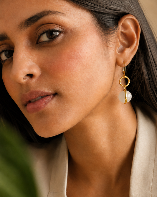 The Shashi Mani — handcrafted 925 sterling silver earring by Neeta Boochra, Jaipur