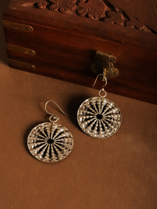 The Chakkar — 925 sterling silver earrings from The Aaj Edit by Neeta Boochra, Jaipur