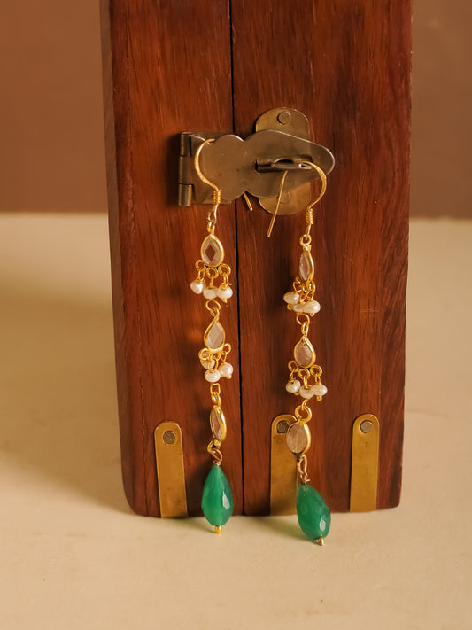 The Sphatik Dhaara — 925 sterling silver earrings by Neeta Boochra, Jaipur