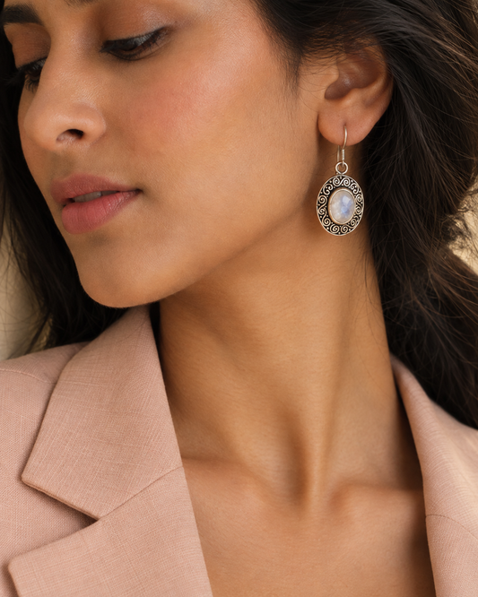 The Chandra Bali — 925 sterling silver earrings from The Aaj Edit by Neeta Boochra, Jaipur