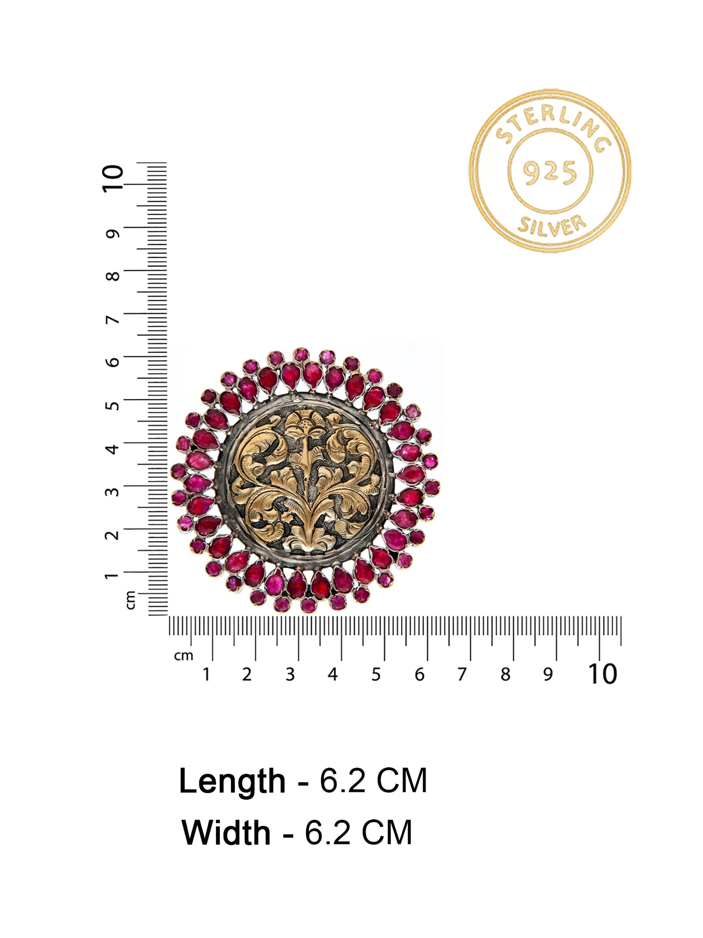 Royal Ruby Chitai Elegance Earrings