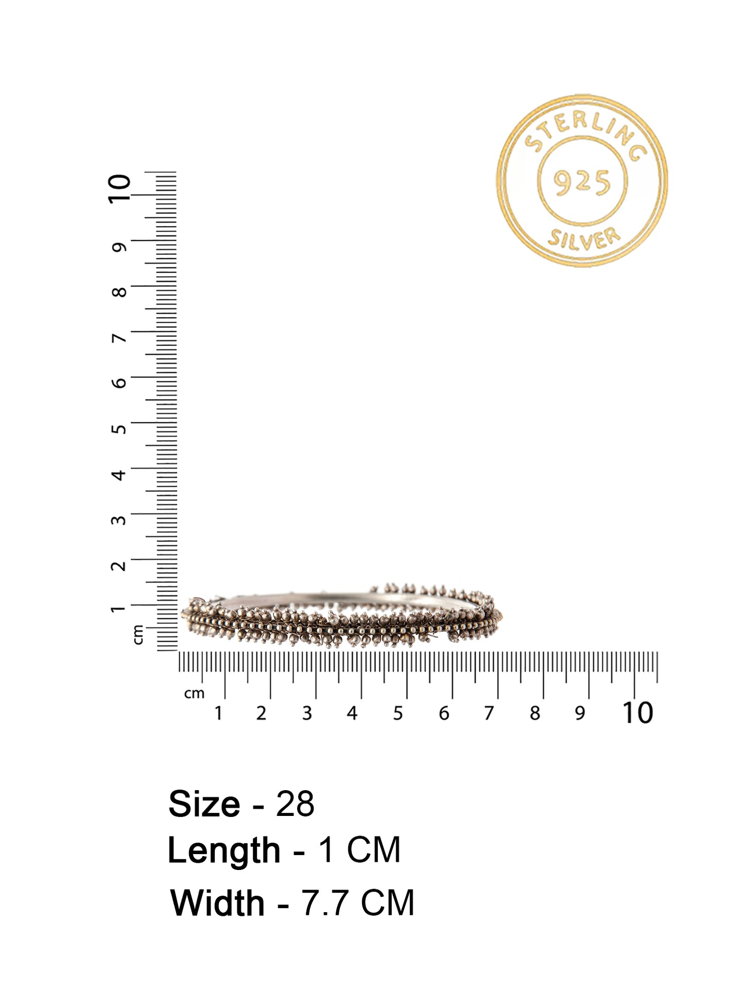 Pearl Essence: 925 Silver Fine Pearl Bangle