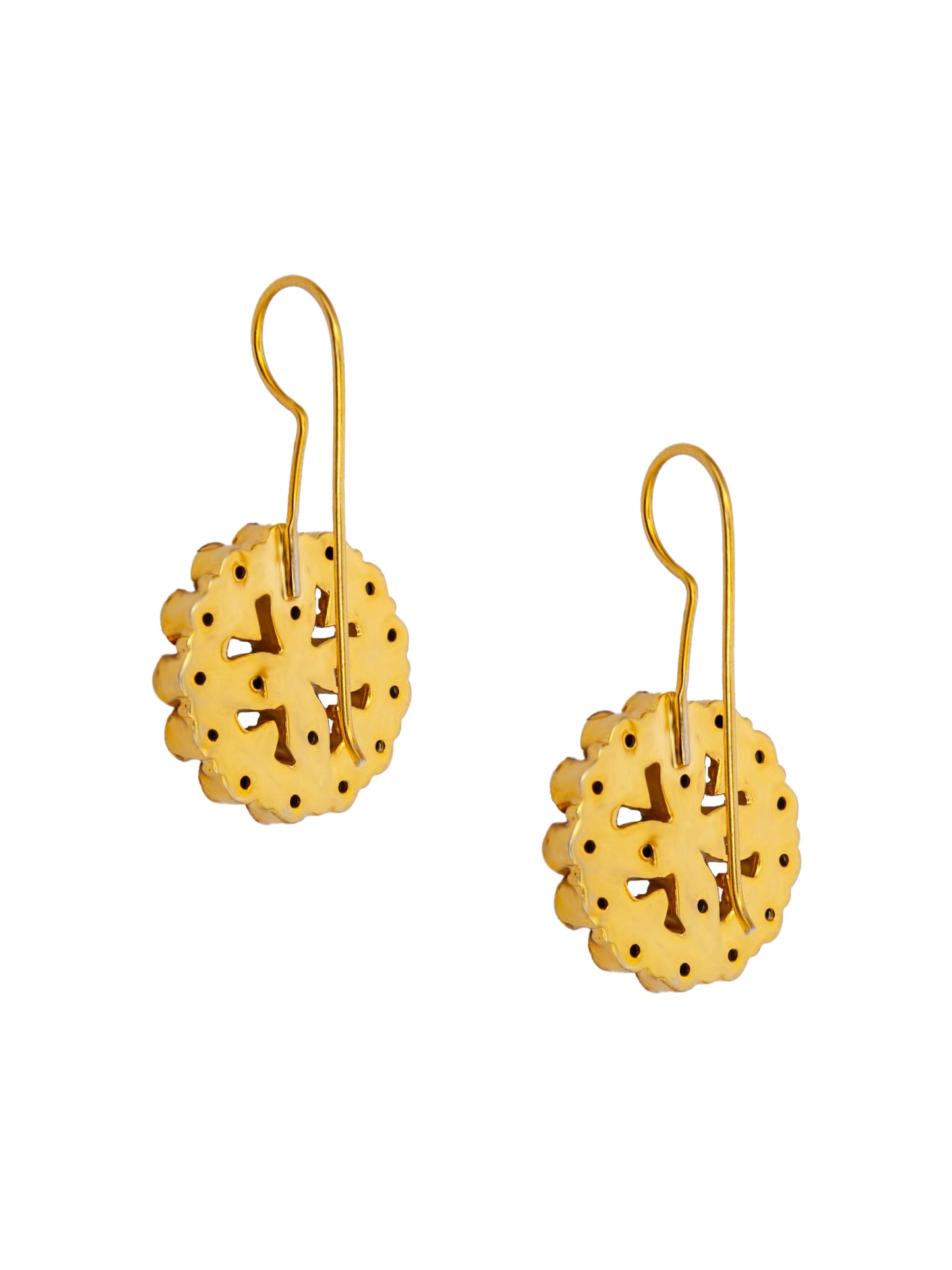 Green Elegance: 925 Sterling Silver Earrings with White Kundan and Green Onyx