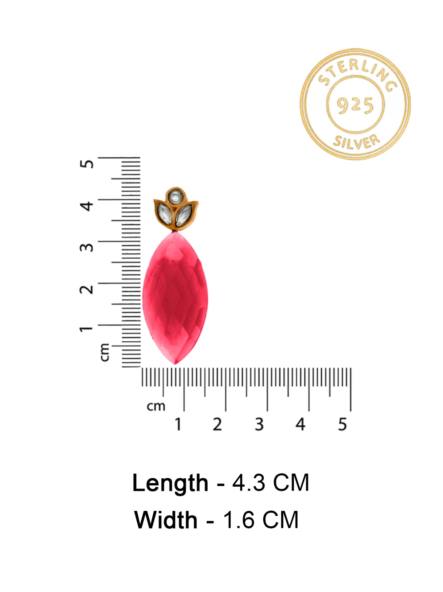 Royal Rose Quartz Sterling Silver Earrings