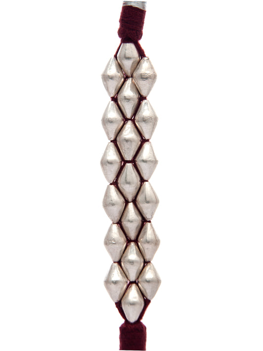 Sonic Melody: 925 Silver Dholki Bracelet