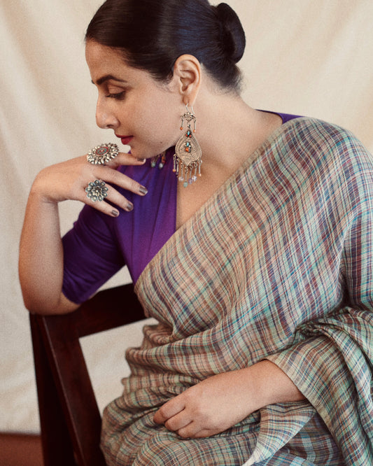 Vidya Balan's 925 Sterling Silver Tribal Earrings
