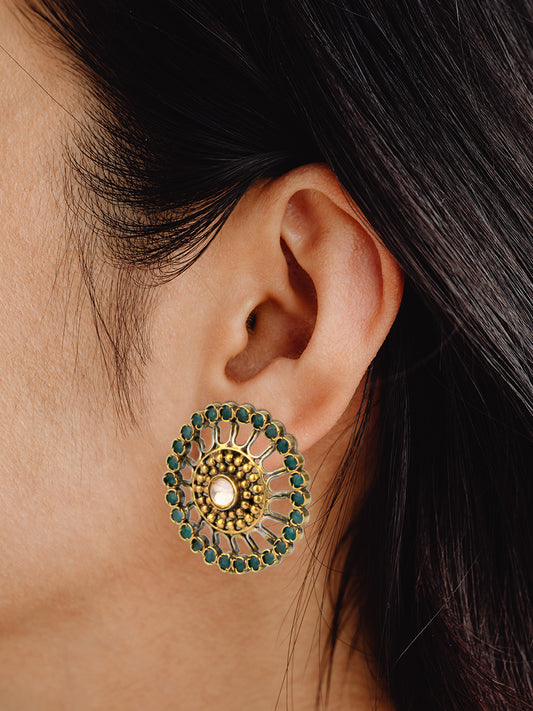 925 Sterling Silver Gold Plated Studs