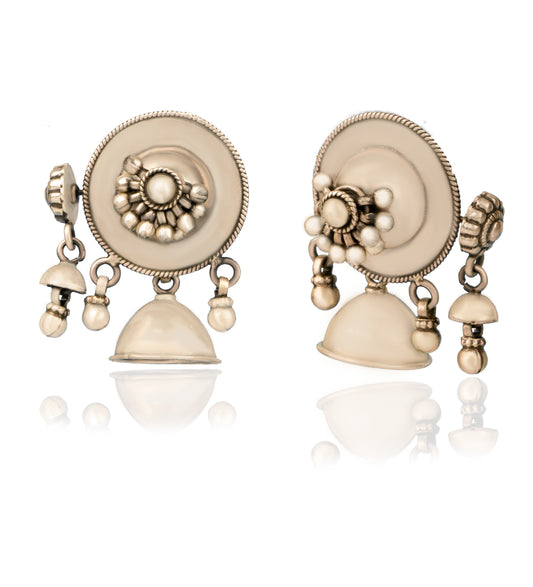 925 Sterling Silver Signature Fusion Jhumki