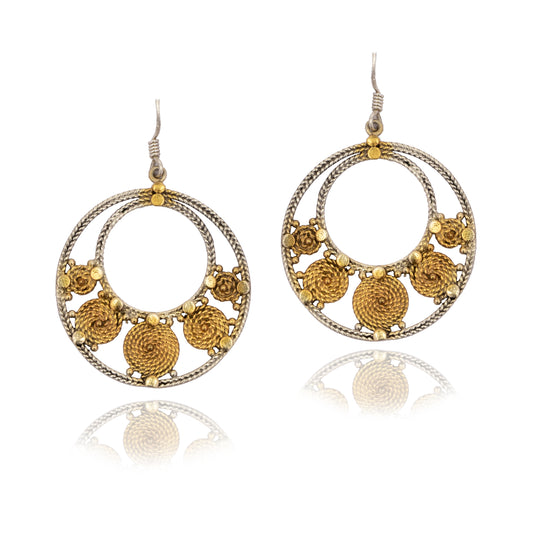 925 Sterling Silver Two Tone Rawa Balis