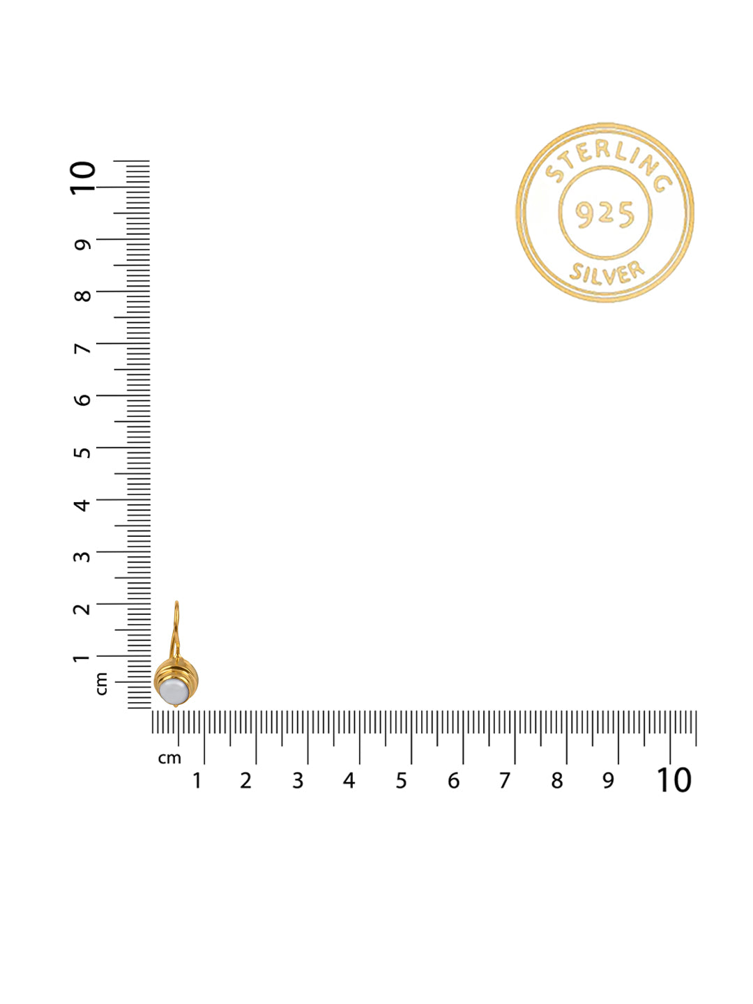 Small Pearl Dangler Earrings