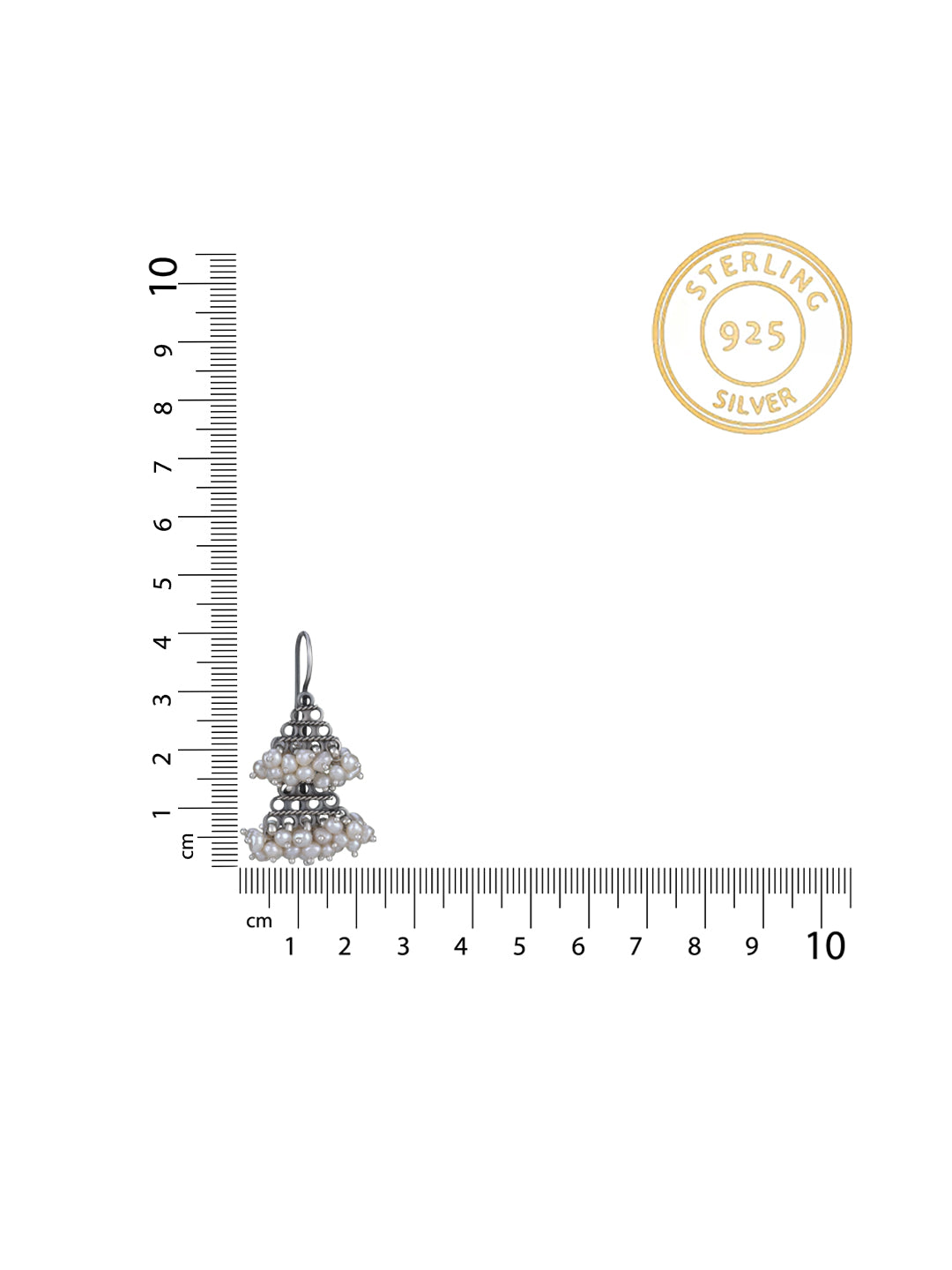 Double Jhumki with Pearl