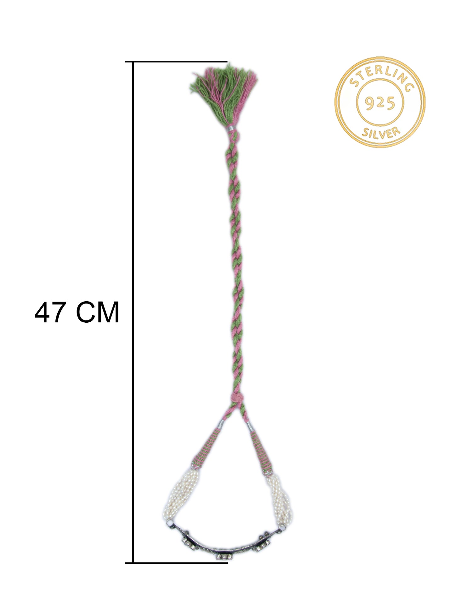 Silver Fusion Floral Kundan Choker with Pearl