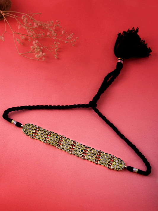 Silver Fine Glass Choker Necklace