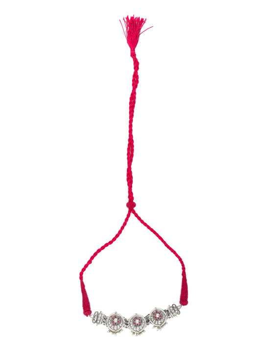 Multicolored Kundan Necklace with Patwa Thread