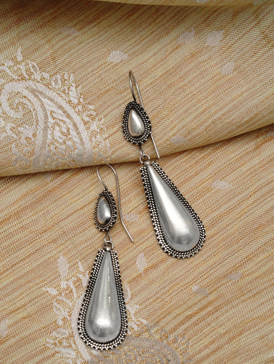 925 Silver Rawa Earrings - Neeta Boochra Jewellery