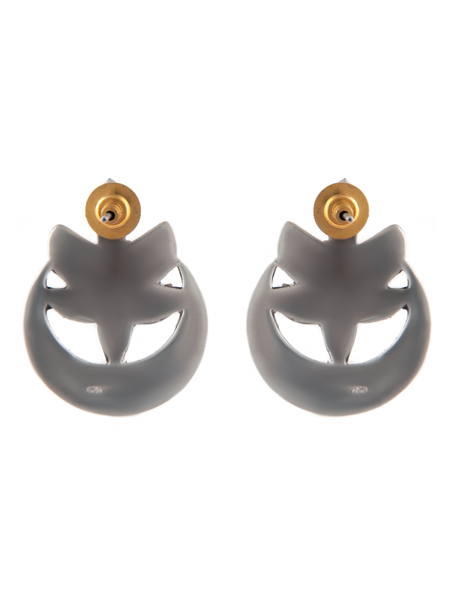 925 Sterling Silver Multicolored Kundan Mini Chandbali Stud Earrings