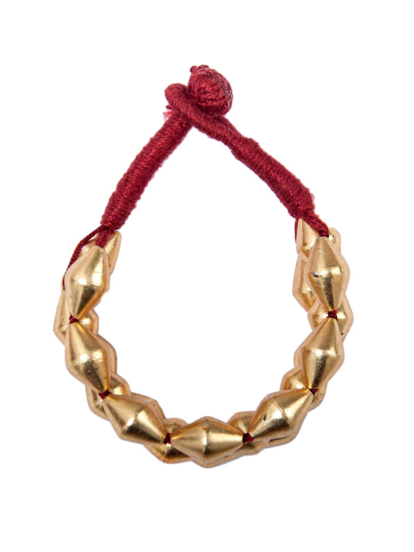 925 Sterling Silver Gold Plated Dholki Paunchi Bracelet (Dholki Bead Size – Big)