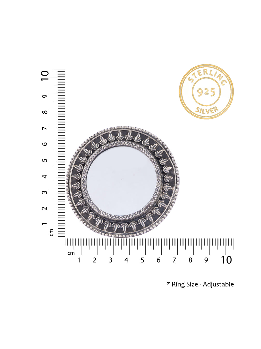 Mirror Rawa Work Adjustable Ring