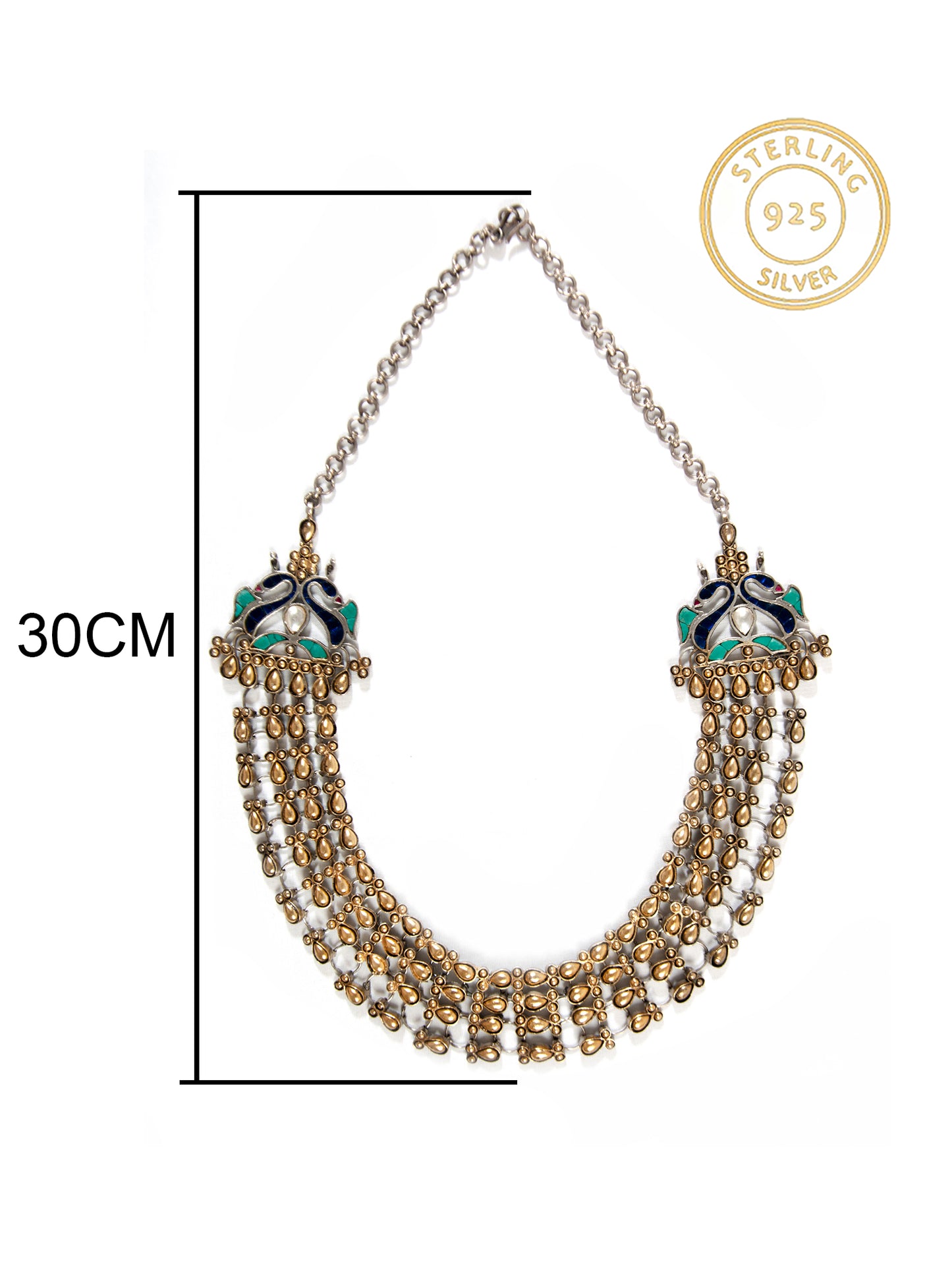 Svarnam Statement Kundan Necklace