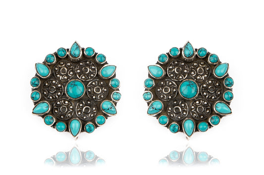 925 Sterling Silver Turquoise Studs
