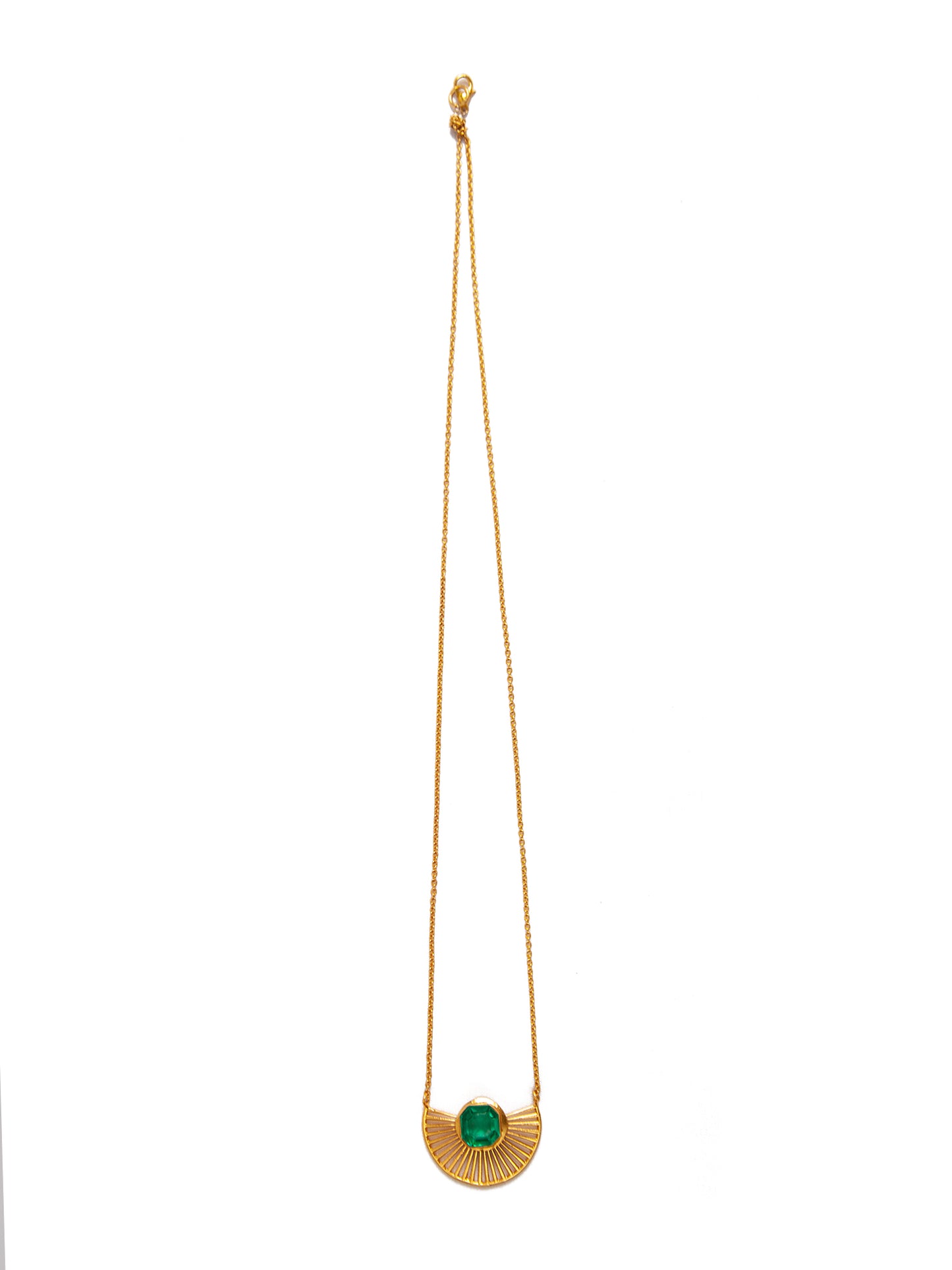 Svarnam Emerald Lightweight Necklace