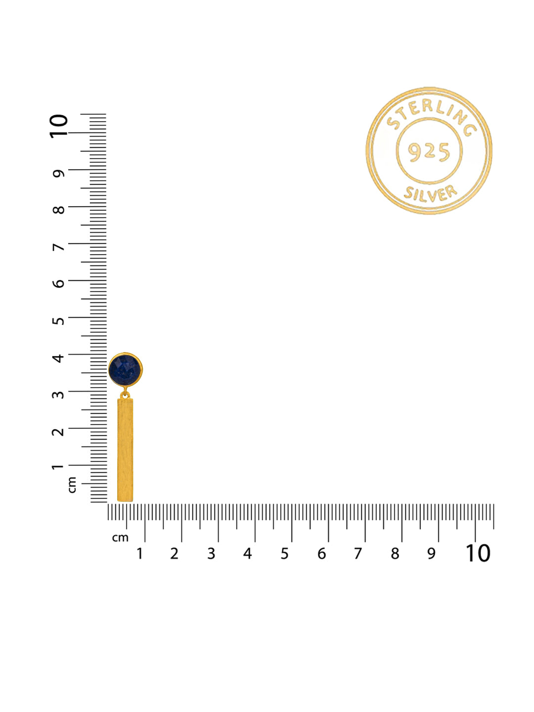 Black Onyx Gold Plated Lightweight Earrings