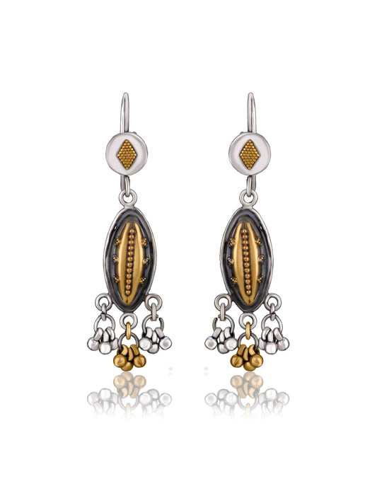 Two Toned Rawa Dangler with Ghungroo