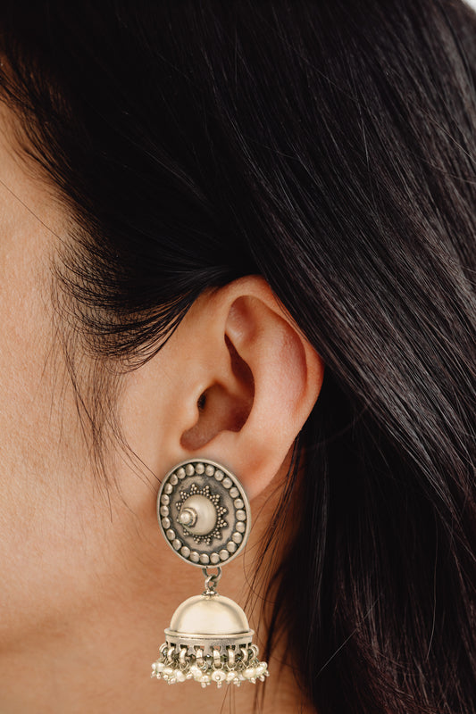 925 Sterling Silver Signature Jhumki