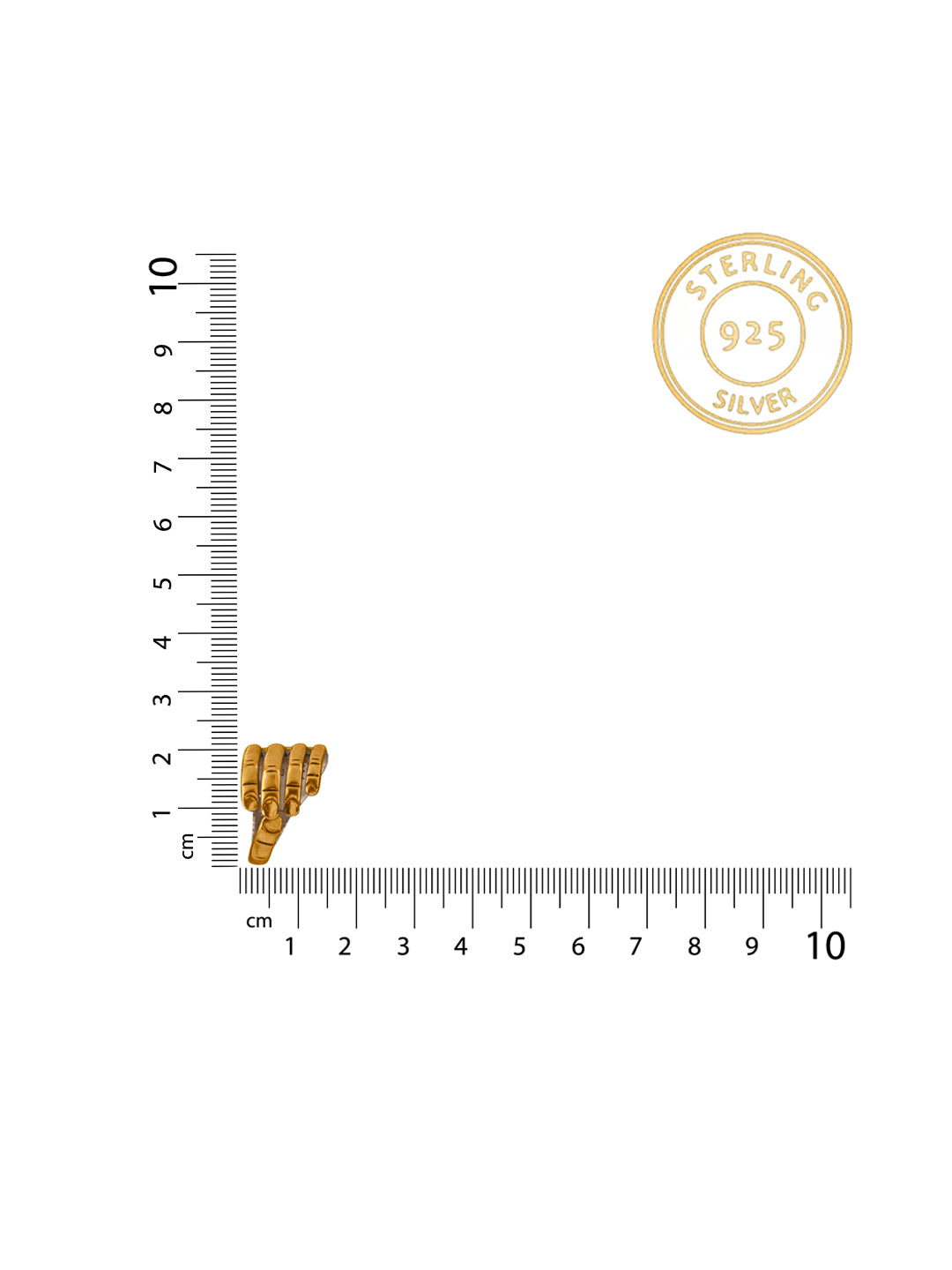 Gold Plated Hand Adjustable Ring