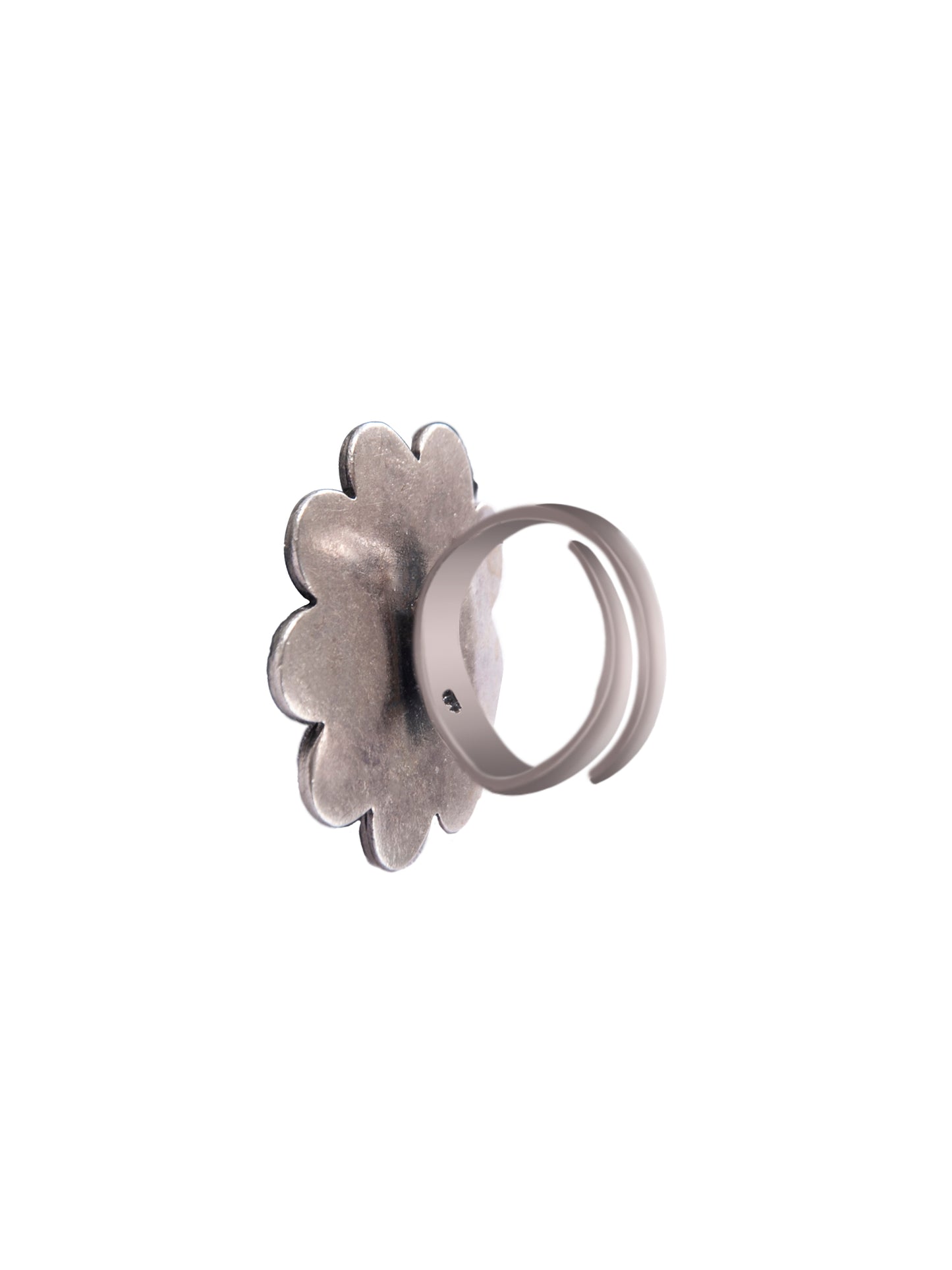 Svarnam Sunflower Adjustable Ring