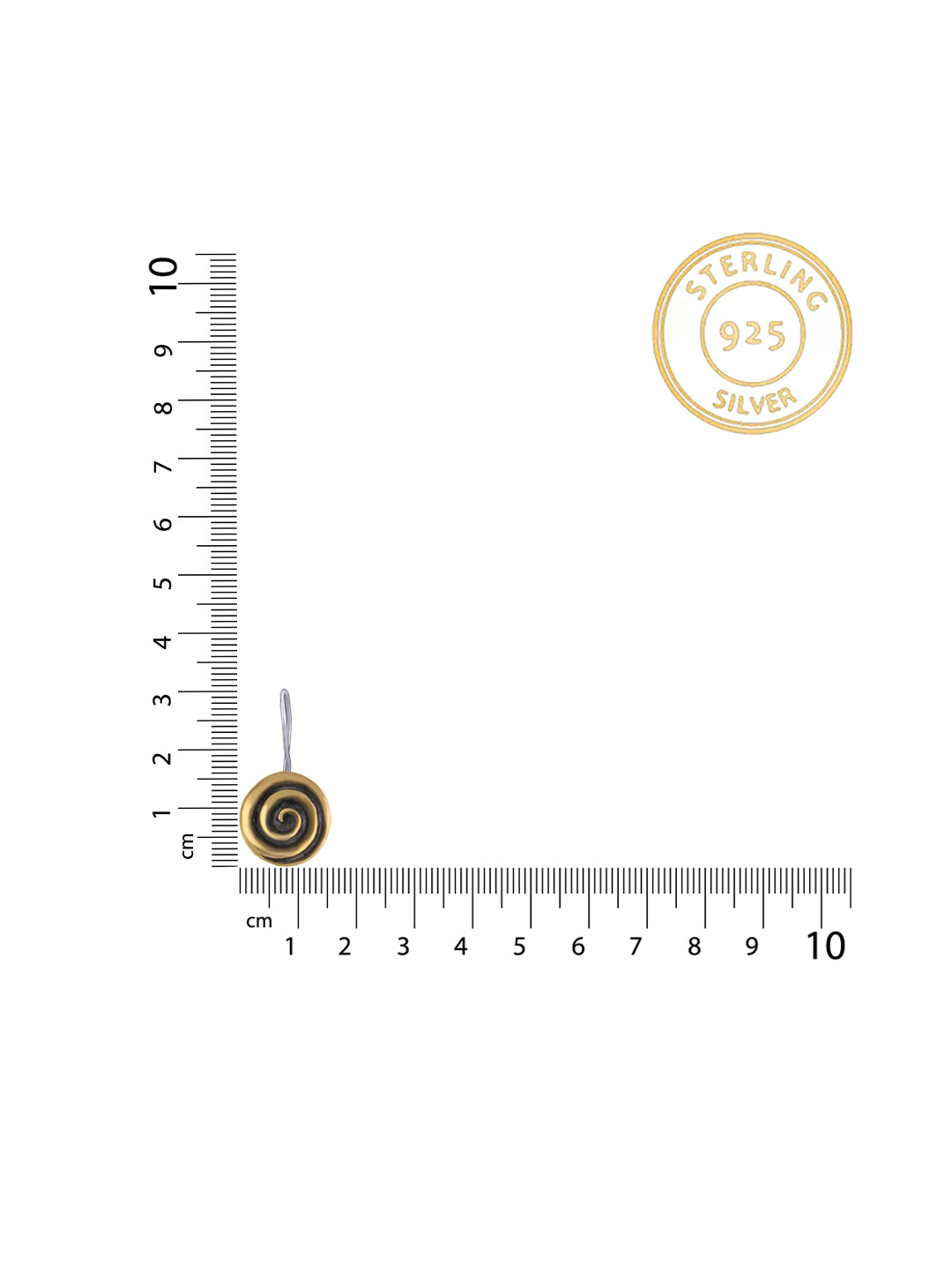 Small Gold Plated Floral Danglers