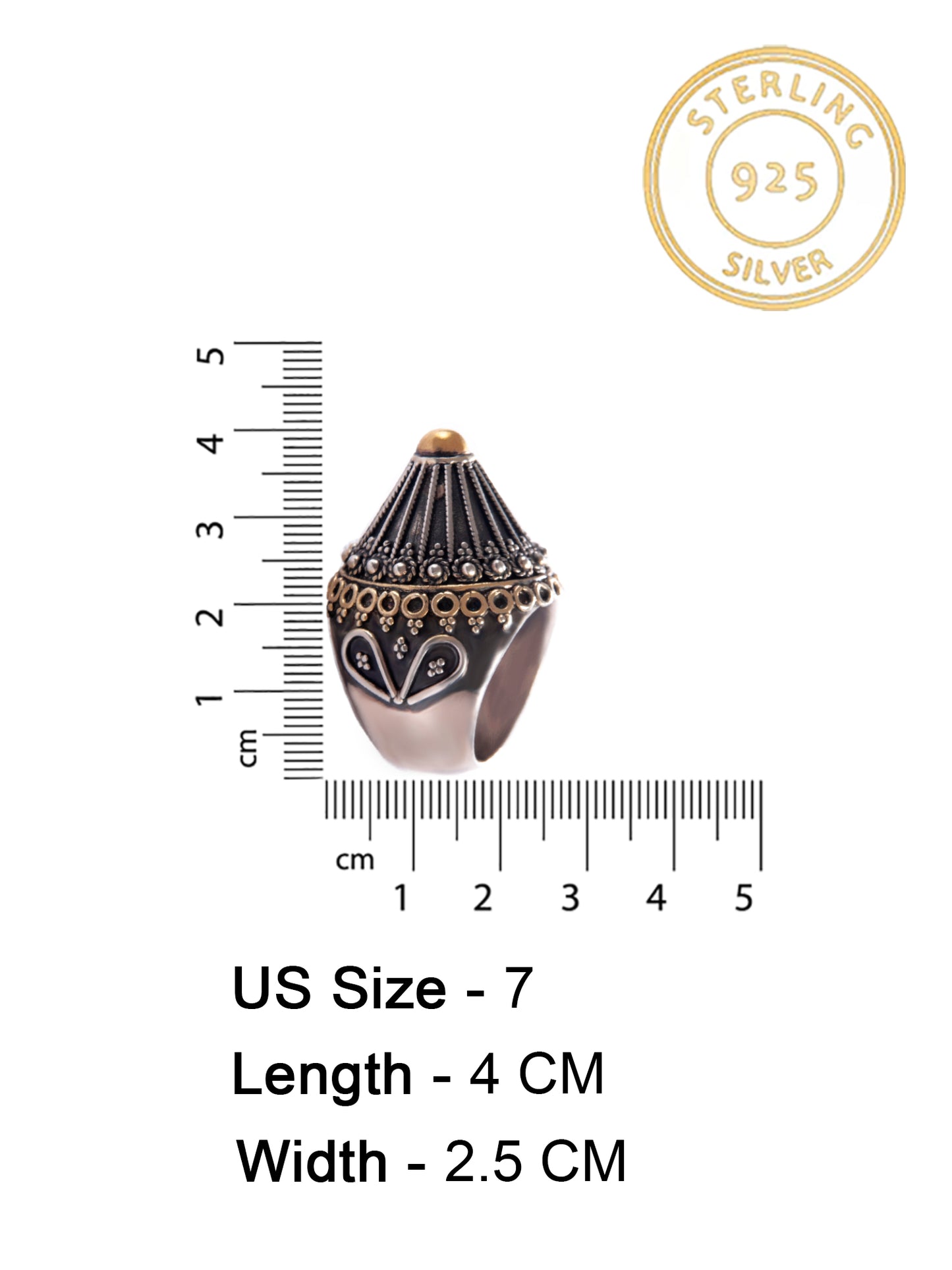 Svarnam Two Tone Ring