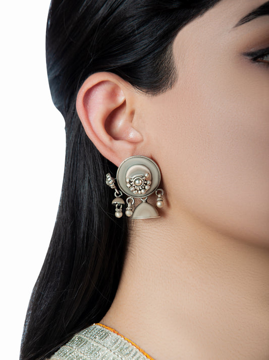 925 Sterling Silver Fusion Jhumki