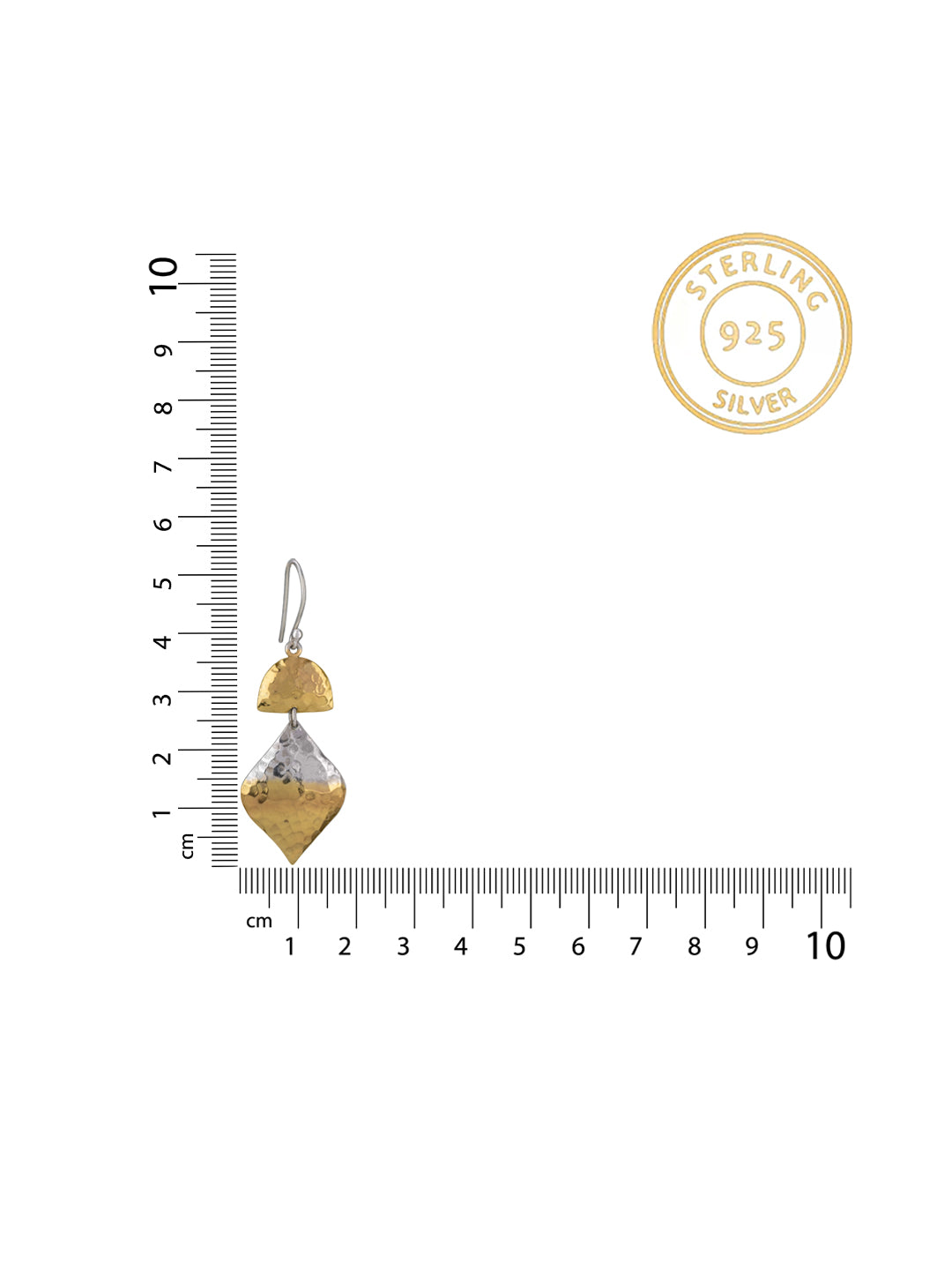 Lightweight Foil Two Toned Danglers