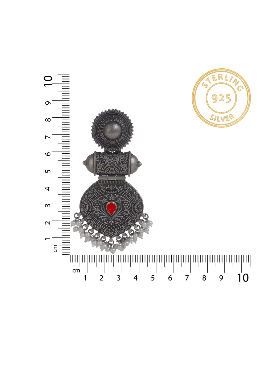 Antique Tribal Dumroo Earrings with Freshwater Pearl