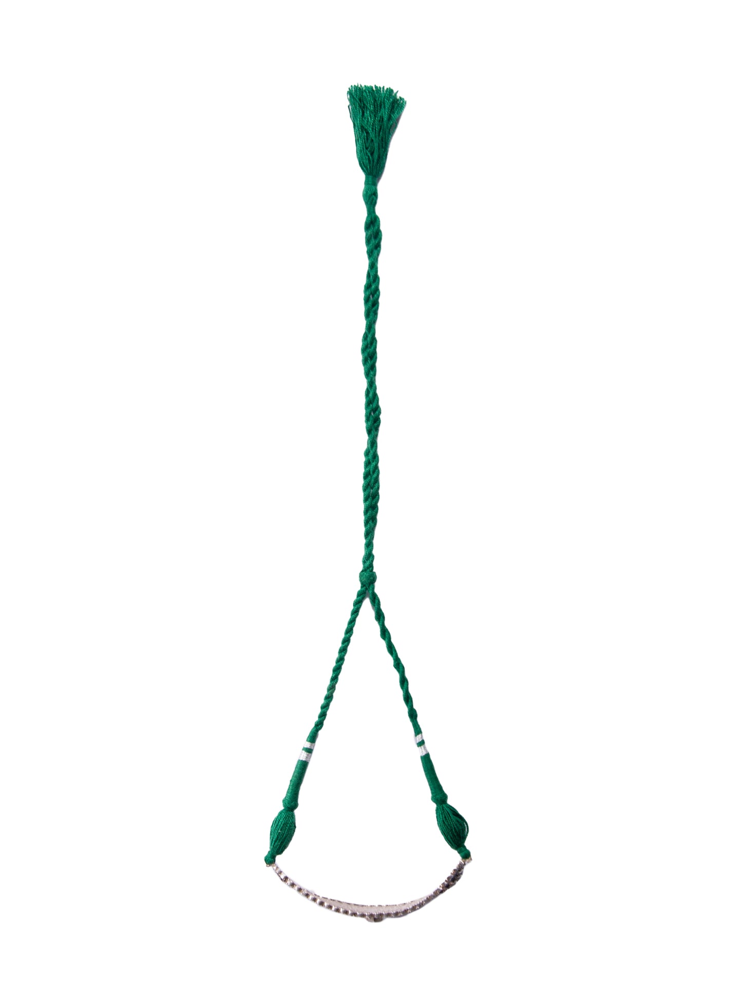 Silver Green Onyx Choker