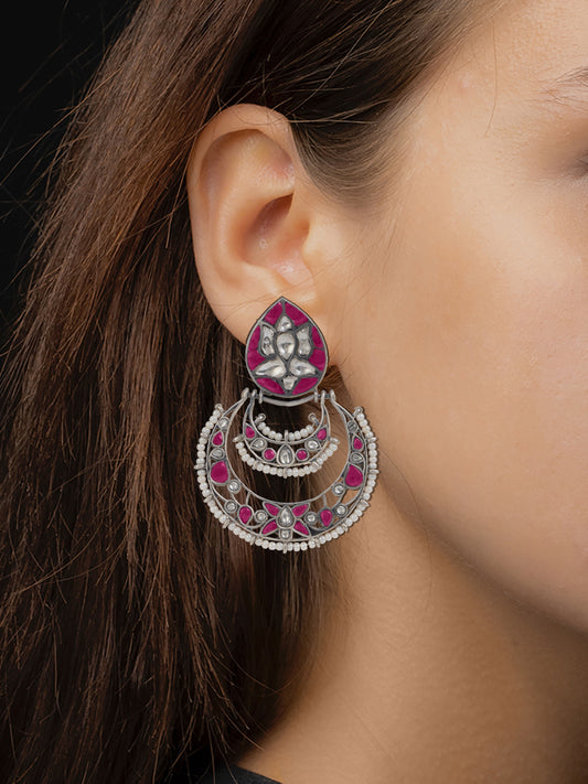 NB Signature Lotus Motif Chaandbali