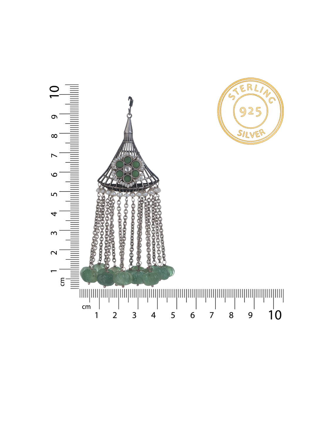 NB Signature Kundan Motif Dangler Earrings