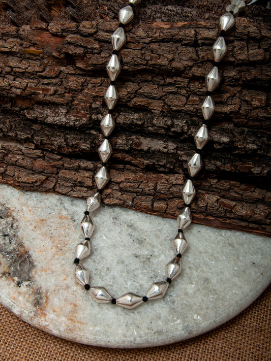 925 Sterling Silver Big Dholki Neckalce