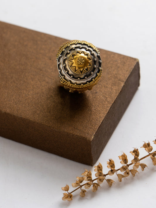 Two Toned Rawa Adjustable Ring