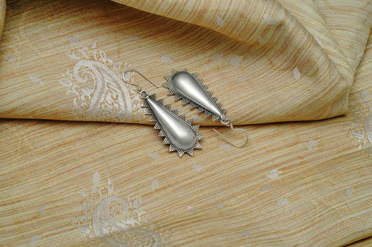 925 Silver Rawa Earrings - Neeta Boochra Jewellery