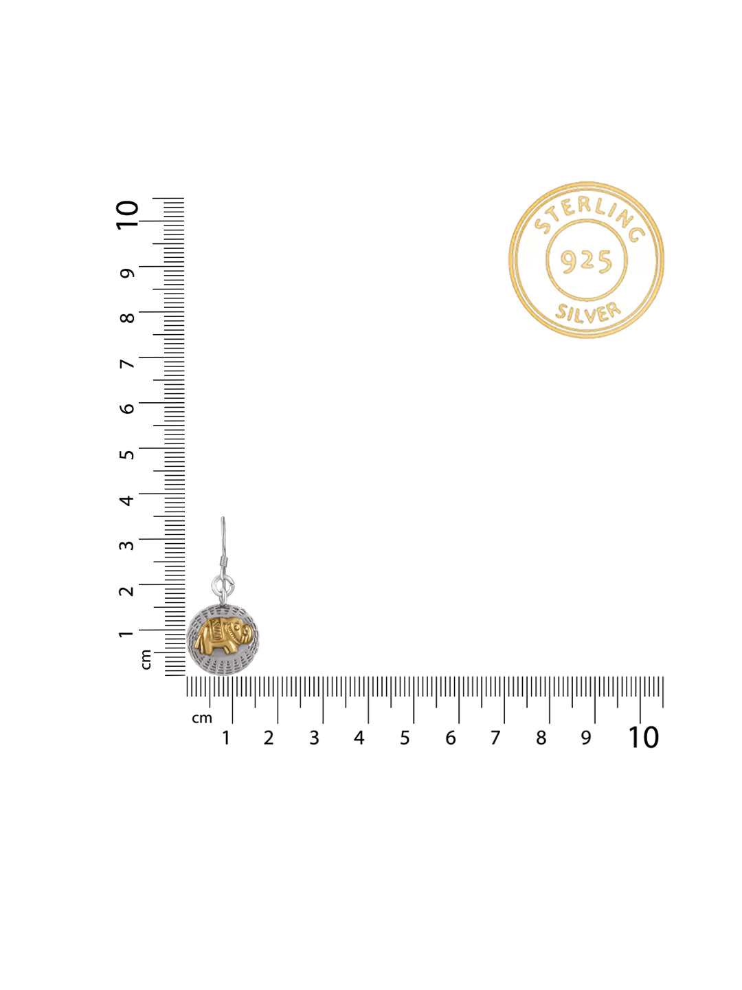 Two Toned Lightweight Elephant Studs