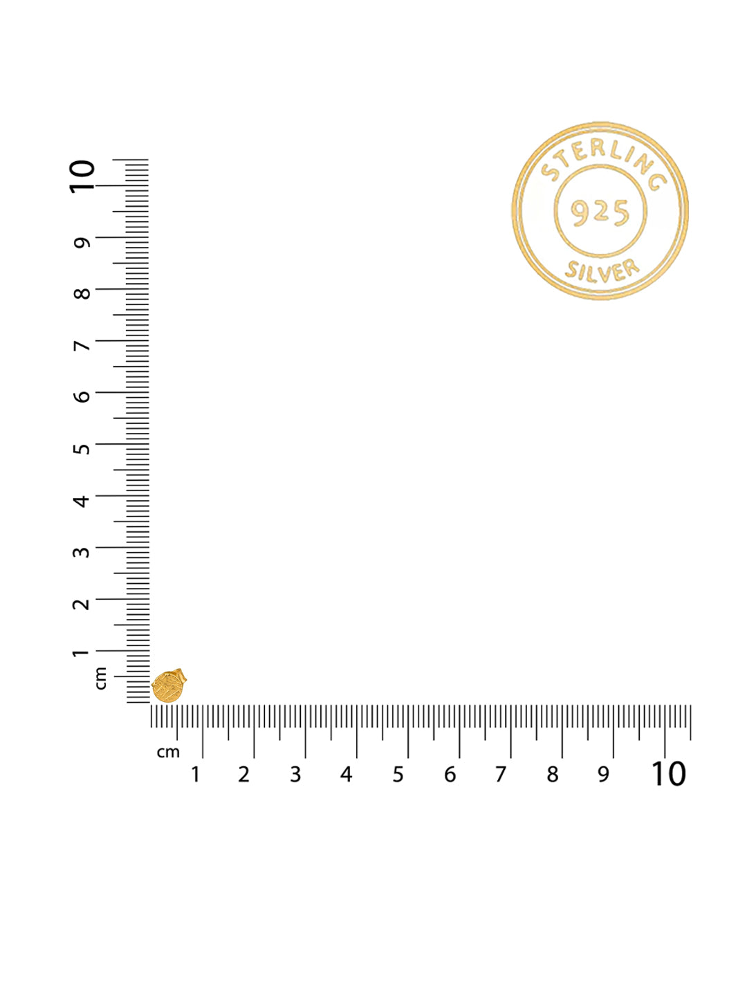 Gold Plated Textured Studs