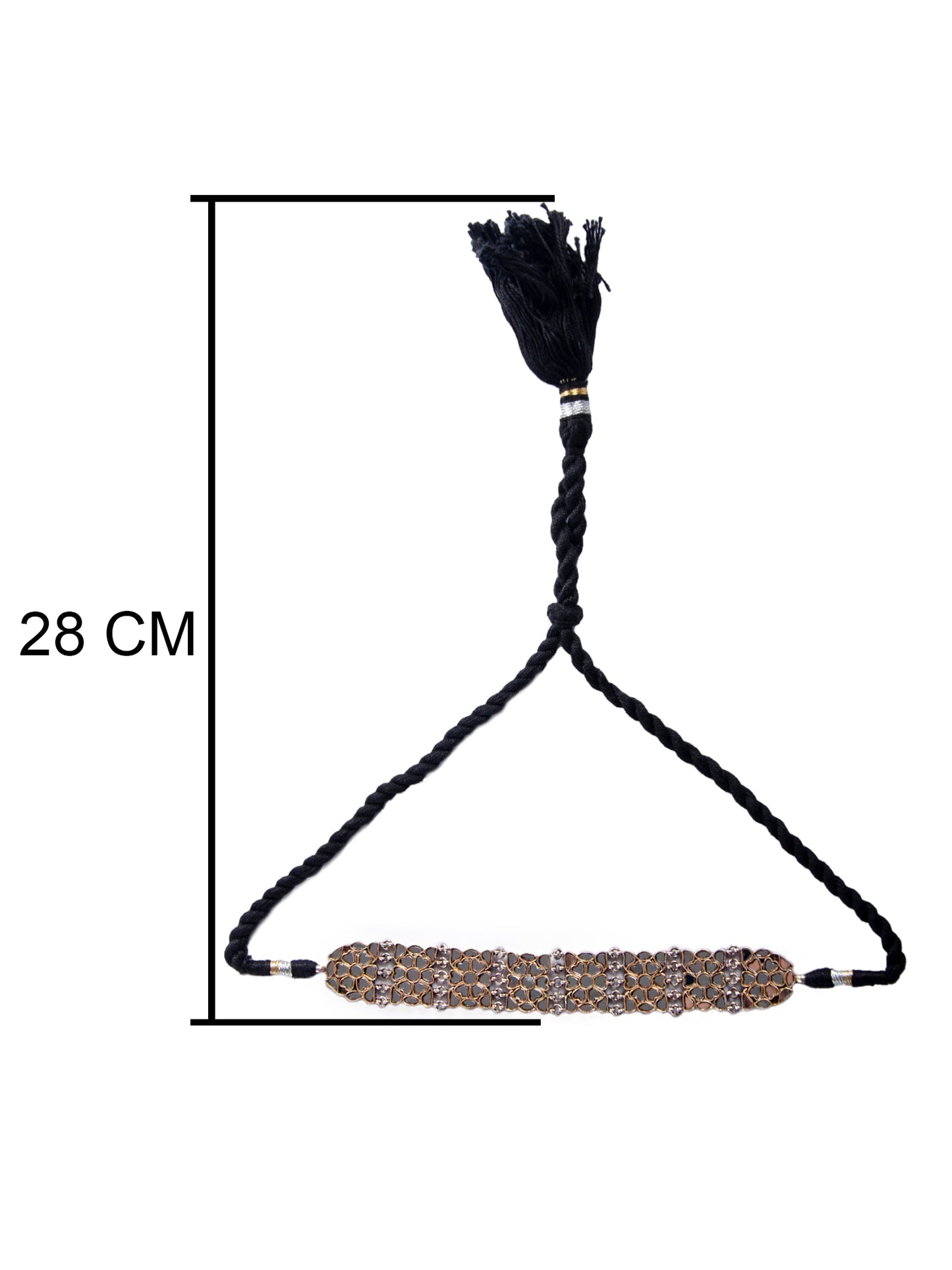 Silver Fine Glass Choker Necklace