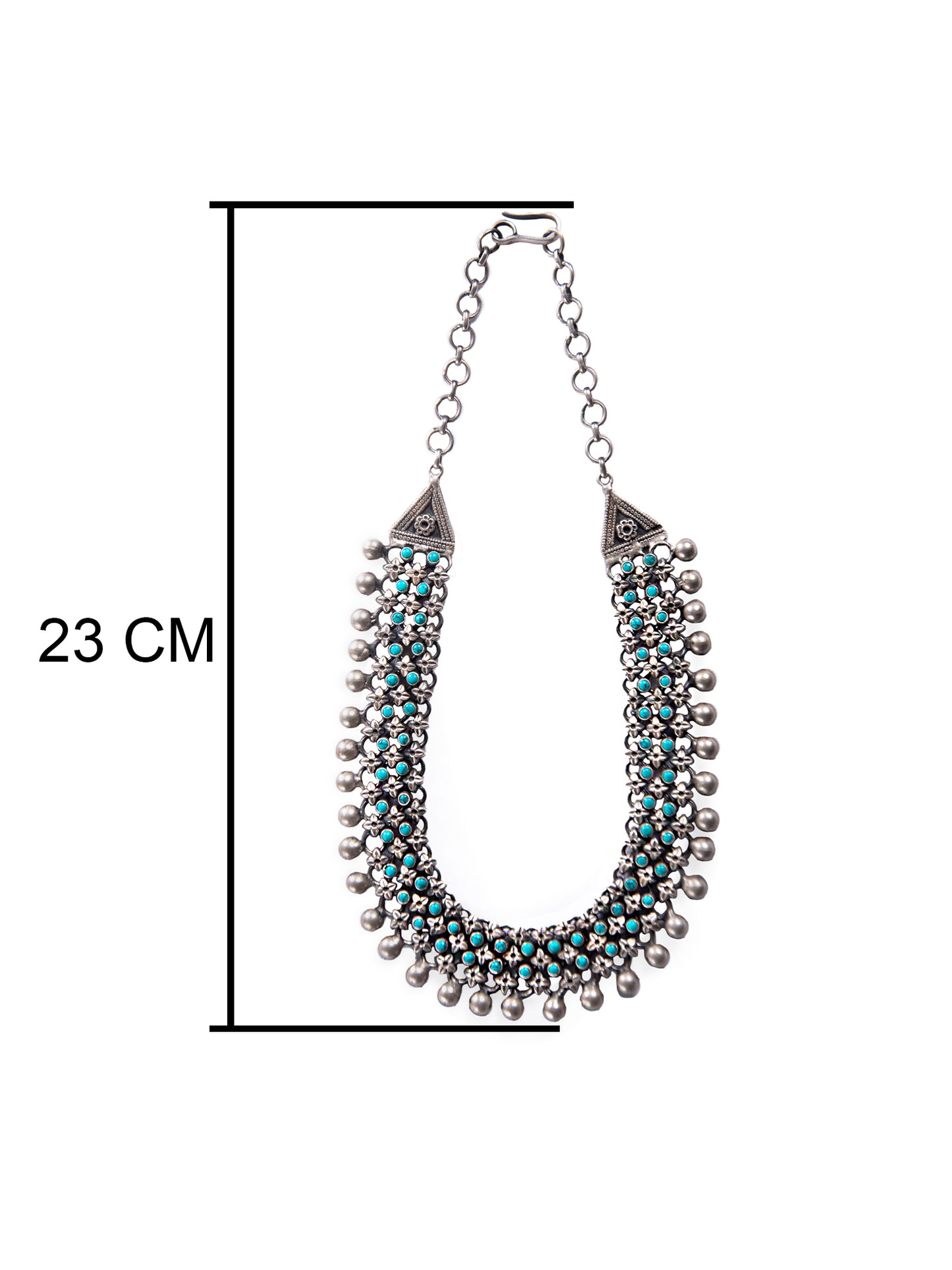 Silver Turquoise Classic Necklace