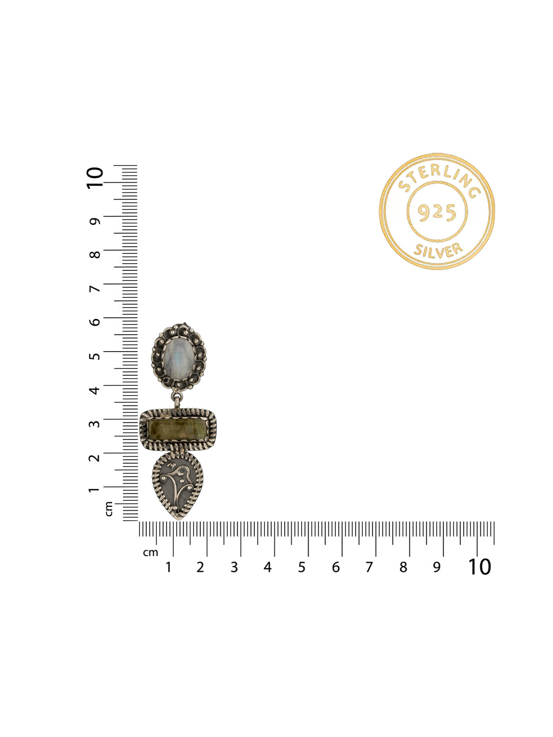 Rainbow Moonstone and Labradorite Signature Earrings