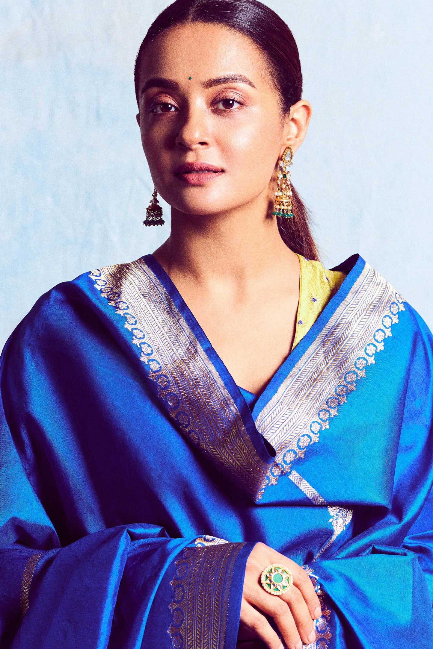 Surveen Chawla in Jhankar collection of Neeta Boochra Jewelry