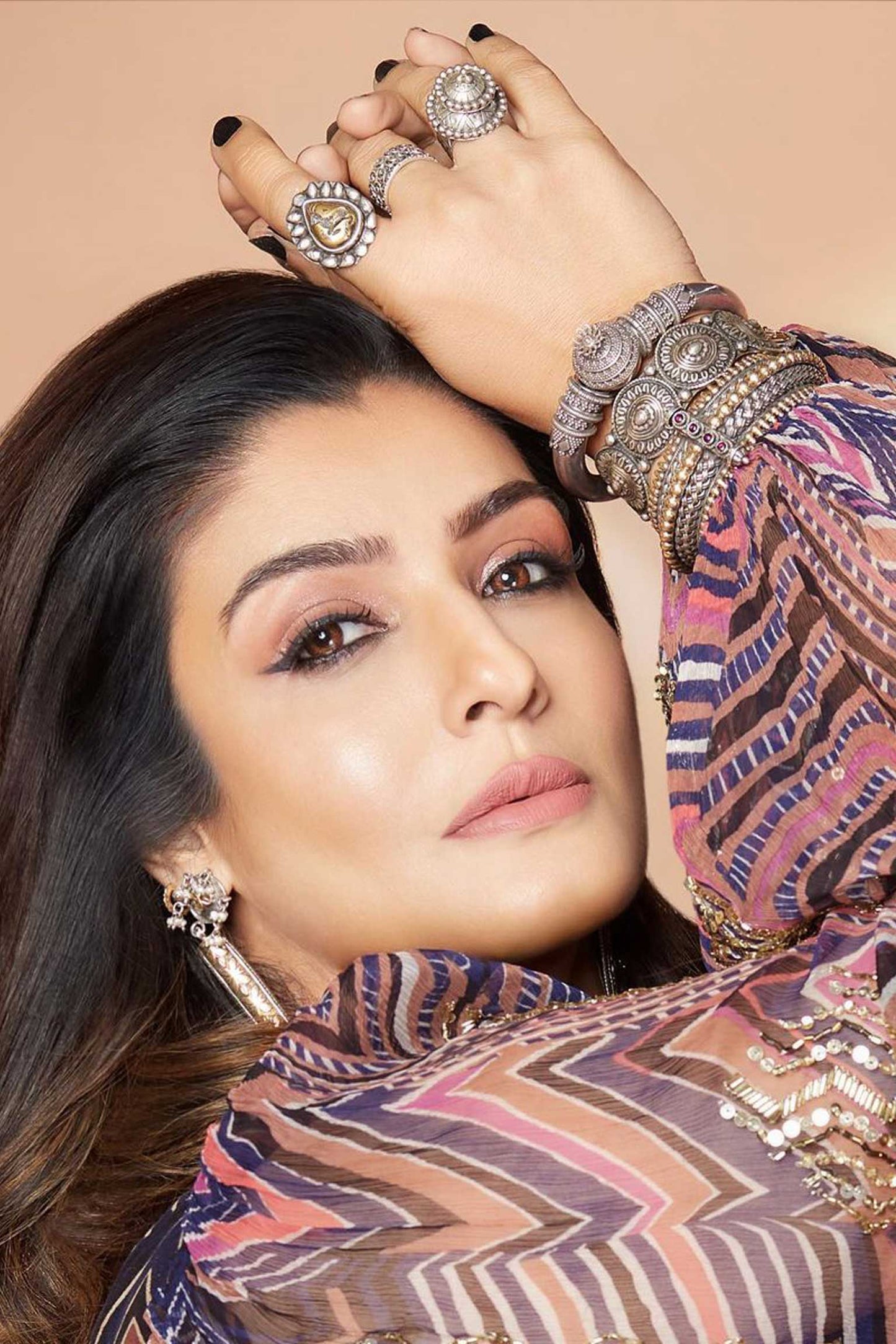 Raveena Tandon in Utkrishta collection of Neeta Boochra Jewelry