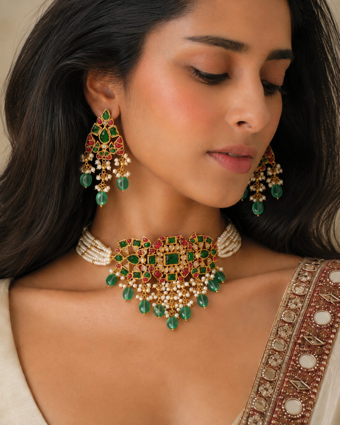 The Sheetal Panna Set view 7